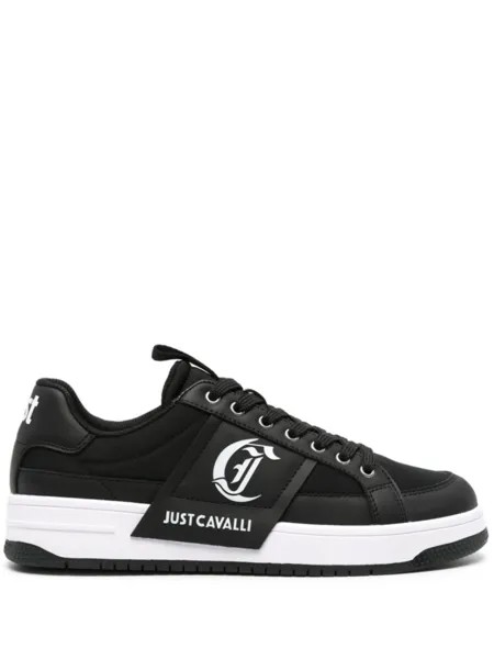 Кроссовки с тисненым логотипом Just Cavalli, черный
