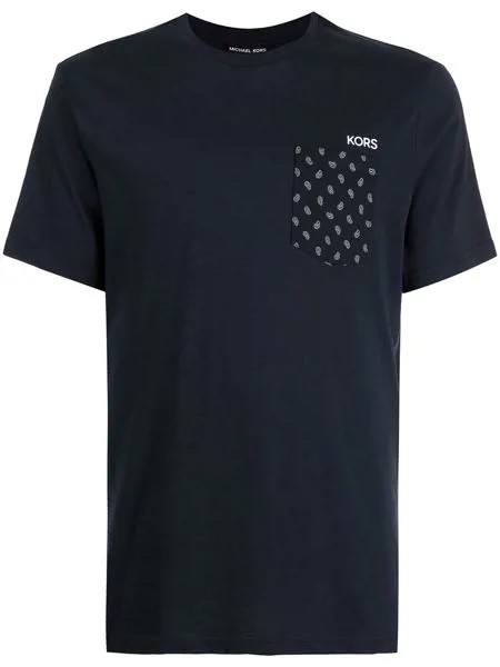 Michael Kors футболка Paisley-Pocket с логотипом
