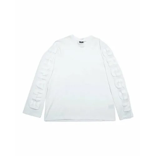Лонгслив Emanuel Drugon Puff logo long-sleeve, размер XL, , белый
