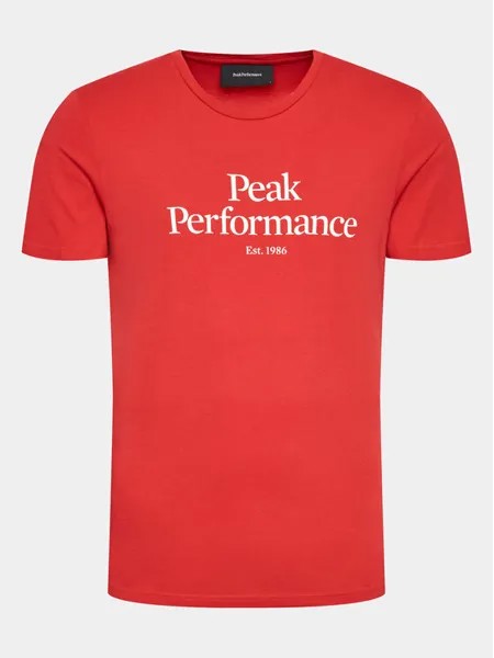 Футболка узкого кроя Peak Performance, красный