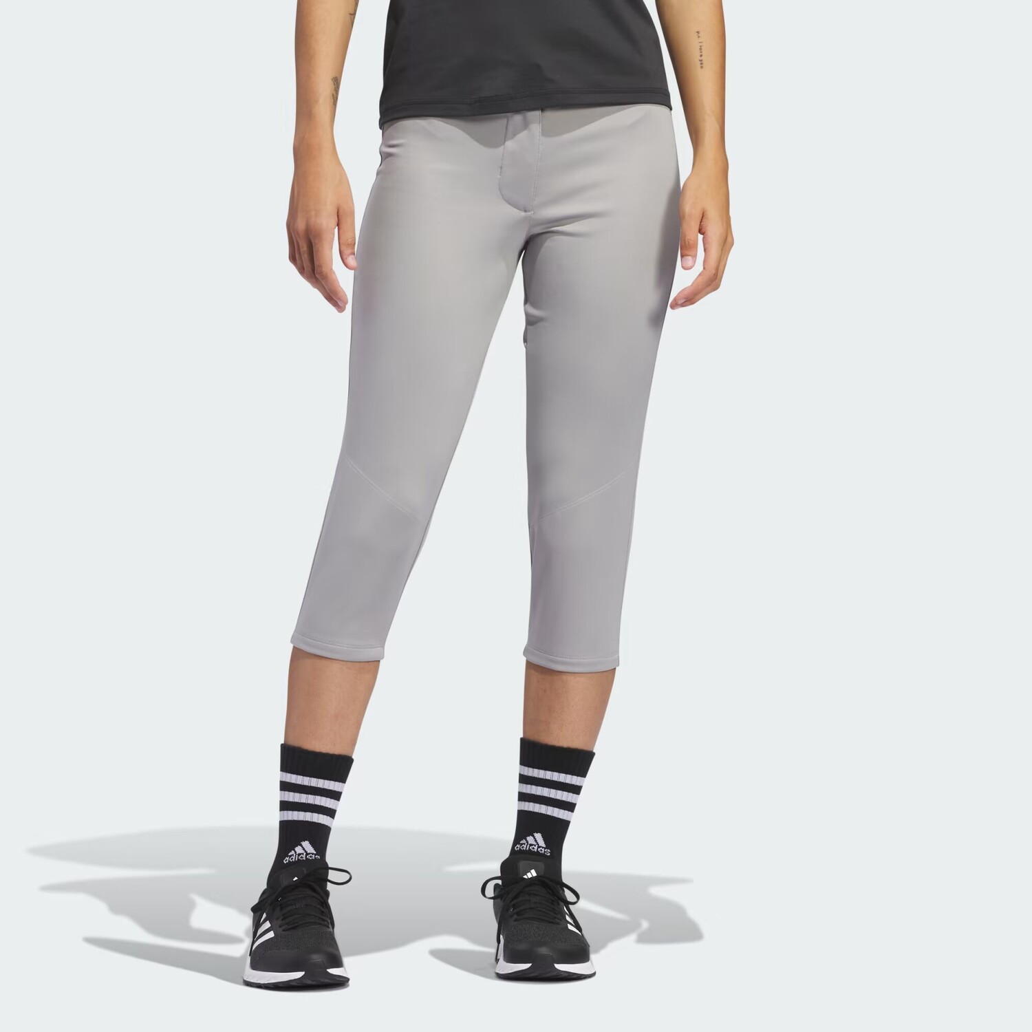 Брюки длиной до колена для софтбола Adidas, цвет Team Mid Grey
