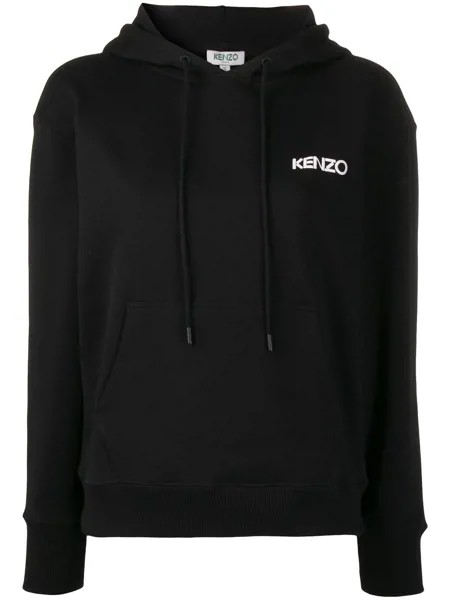 Kenzo худи с цветочным принтом на спине