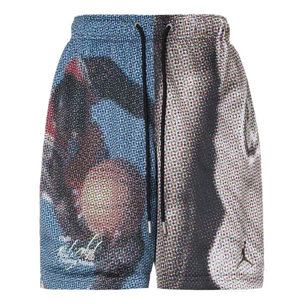 Шорты Flight Heritage Pattern Printing Шорты со шнуровкой многоцветные Air Jordan, мульитколор