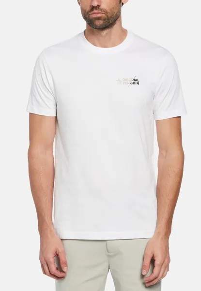 Базовая футболка SPLICED LOGO Original Penguin, белый