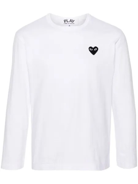 Comme Des Garçons Play футболка с нашивкой, белый