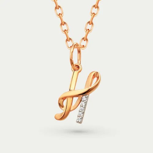 Подвеска GOLD CENTER, золото, 585 проба, фианит