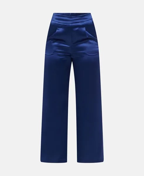 Бархатные брюки Herzensangelegenheit, темно-синий