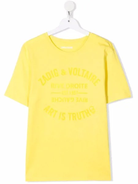 Zadig & Voltaire Kids футболка с логотипом