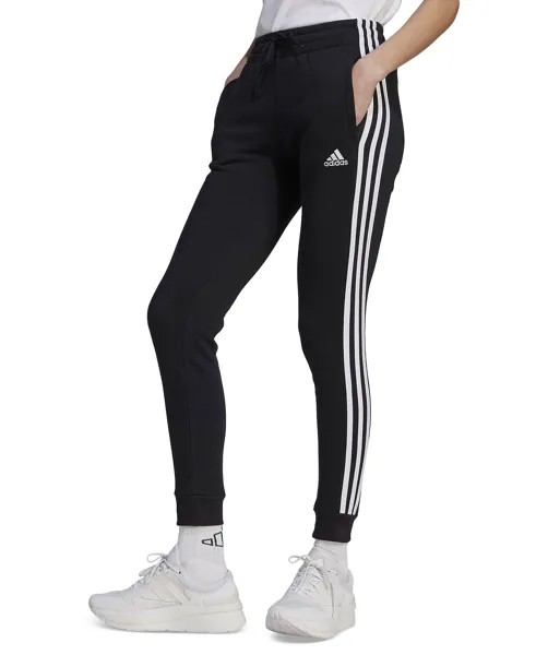 Женские спортивные штаны из флиса с 3 полосками Essentials adidas