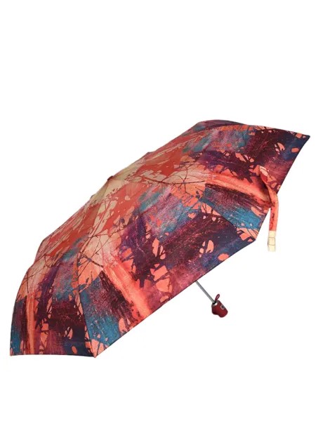 Зонт женский ZEST 23715 бордово-коралловый