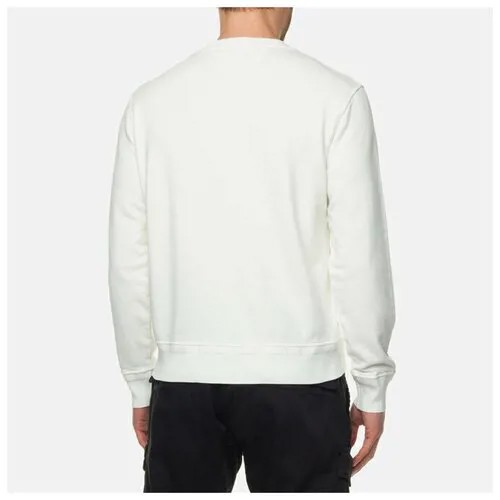 Мужская толстовка C.P. Company Cotton Fleece Logo Garment Dyed белый, Размер XL