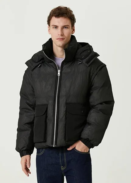 Черное стеганое пальто Calvin Klein