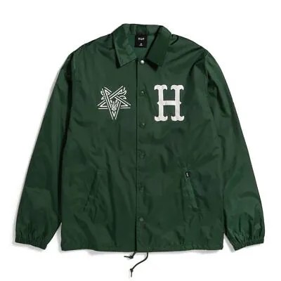 Мужская куртка HUF x Thrasher Split Coaches зеленый лес