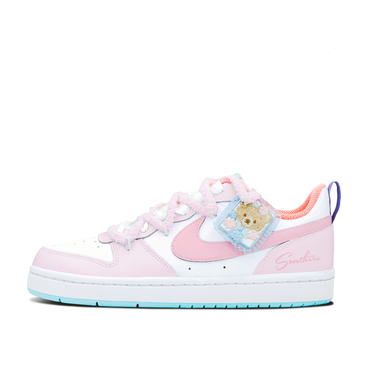 Кроссовки Nike Court Borough Skateboarding Shoes Women's Low-top, розовый