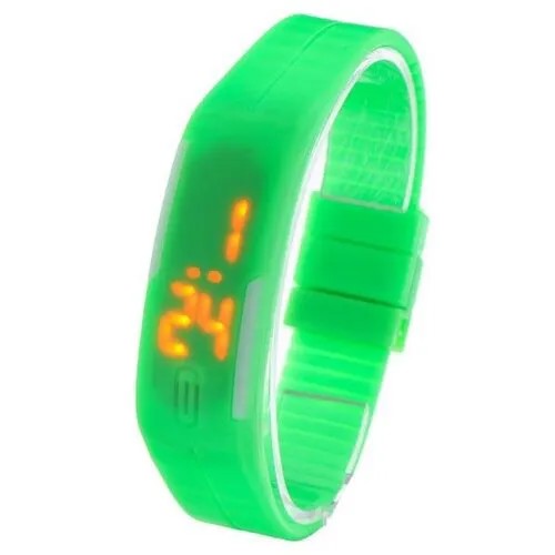 Наручные часы Сима-ленд Часы наручные, электронные, застежка на магните, l=25 см, зеленые 1716940, зеленый