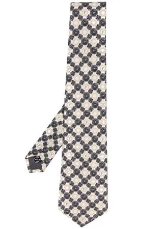 Gianfranco Ferré Pre-Owned галстук 1990-х годов с геометричным принтом