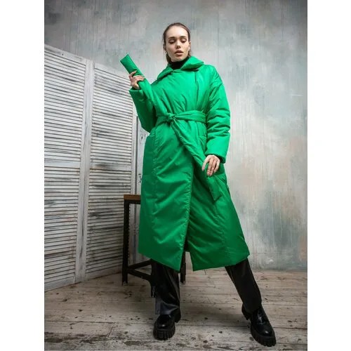 Пуховик Belitskybrand, размер S, зелёный