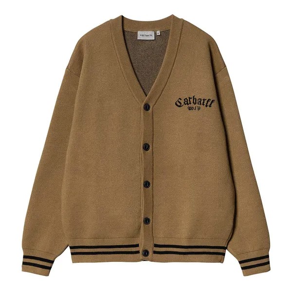 Свитшот Onyx Cardigan Carhartt Wip, цвет Braun/Schwarz
