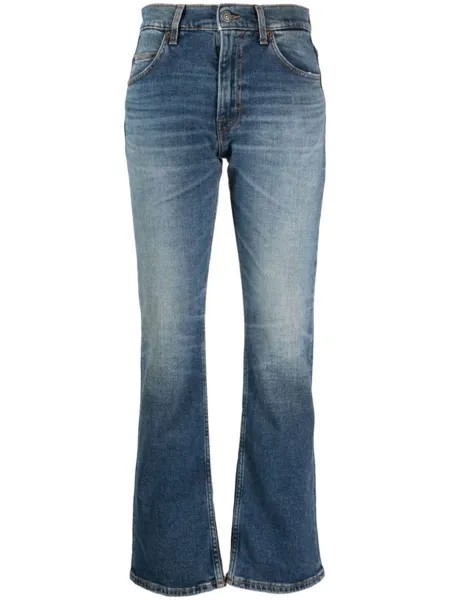 Джинсы bootcut с эффектом потертости Haikure, синий