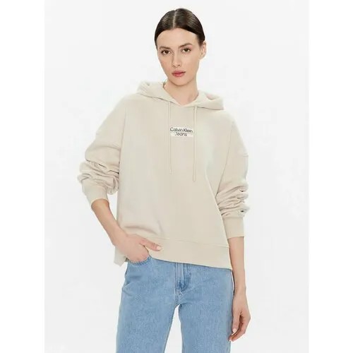 Худи Calvin Klein Jeans, размер 3XL [INT], бежевый