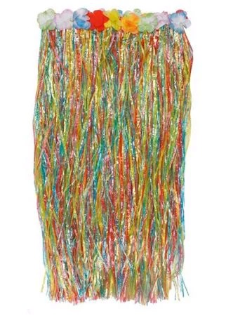 Длинная цветная гавайская юбка (80см)