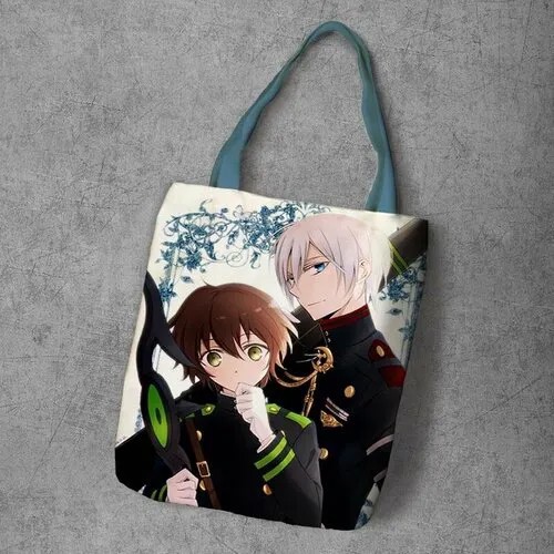 Сумка шоппер Anime Dakimakura, фактура рельефная, мультиколор