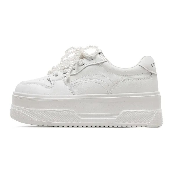 Кроссовки C°BANNER Skateboarding Shoes Women's Low-top, серебряный