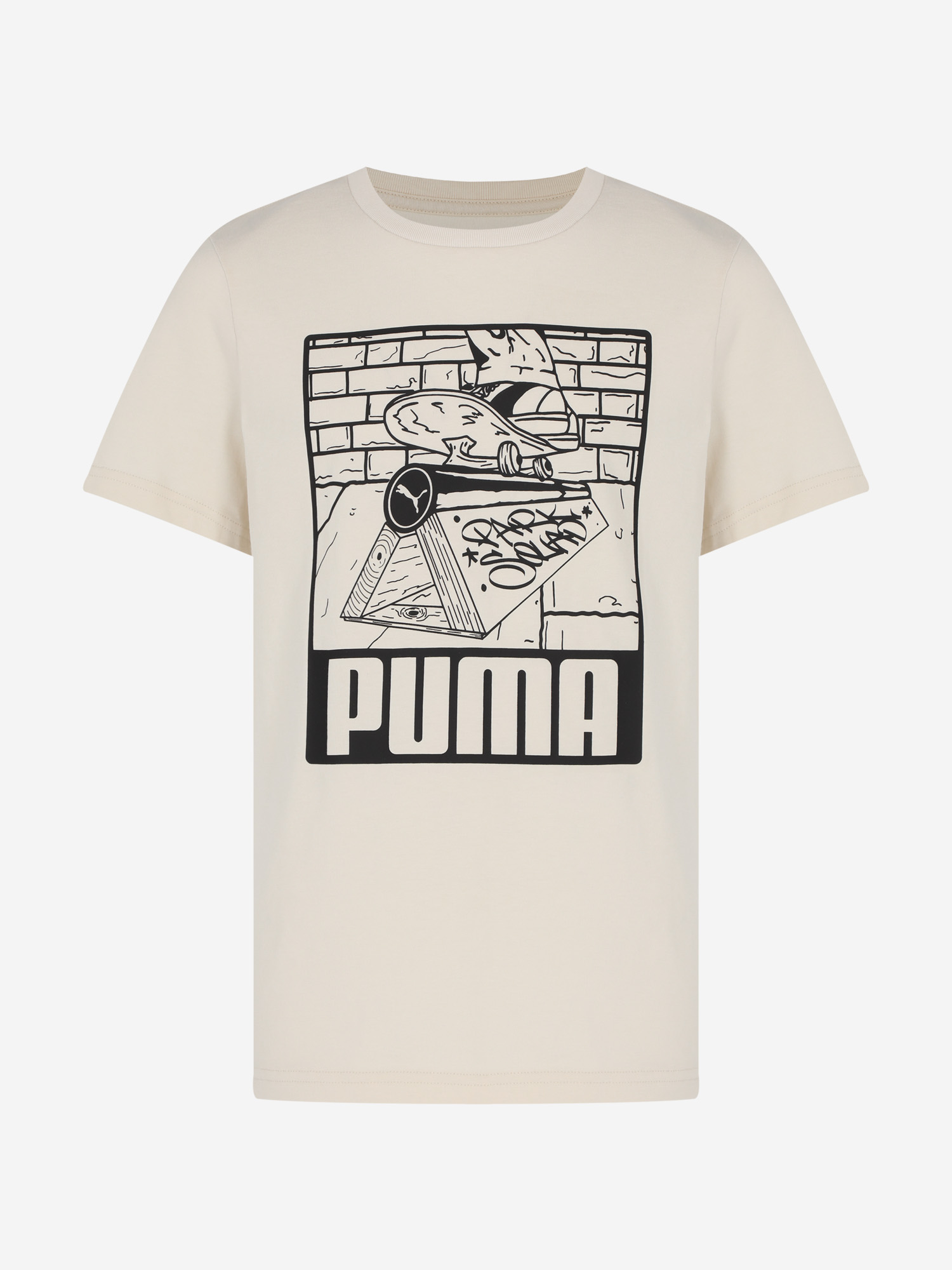 Футболка для мальчиков PUMA ESS+ Mid 90s Graphic, Бежевый