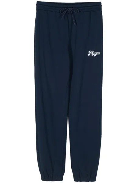 Спортивные брюки с логотипом MSGM, синий