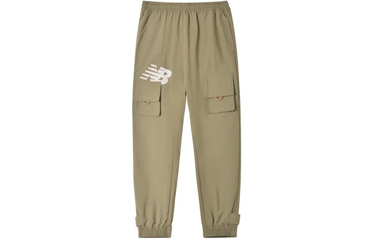 Трикотажные спортивные штаны мужские цвета хаки New Balance, хаки