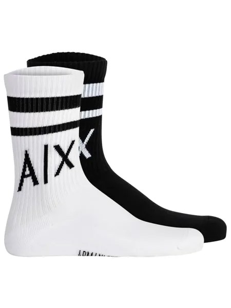 Носки Armani Exchange, черный/белый
