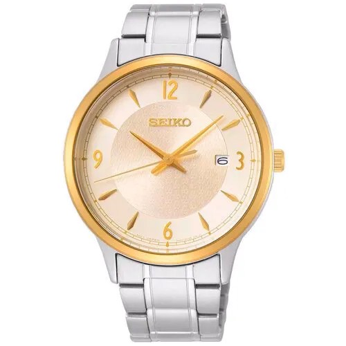 Наручные часы SEIKO CS Dress, серебряный, экрю