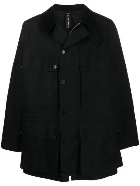 Mackintosh вощеное пальто Country, черный