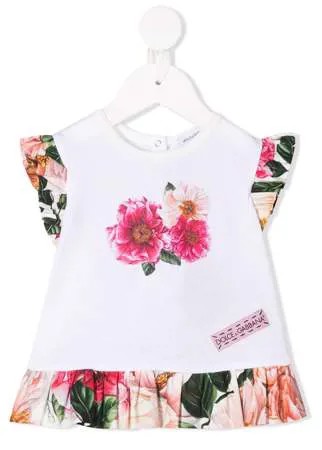 Dolce & Gabbana Kids платье с цветочным принтом