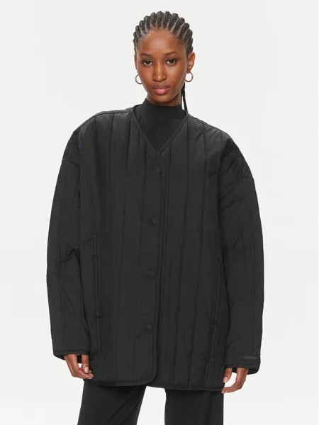 Переходная куртка стандартного кроя Calvin Klein, черный