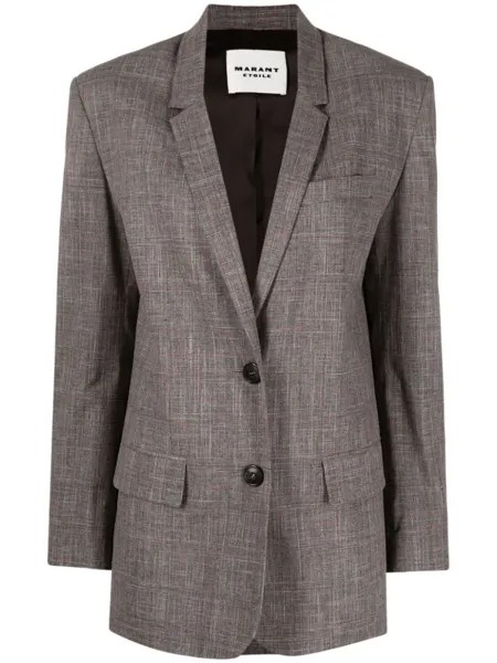 Marant Étoile single-breasted tailored blazer, серый