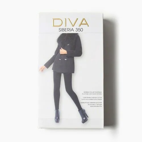 Колготки Diva, размер 6, черный