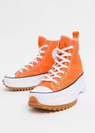 Оранжевые кроссовки Converse Run Star Hike Hi-Оранжевый