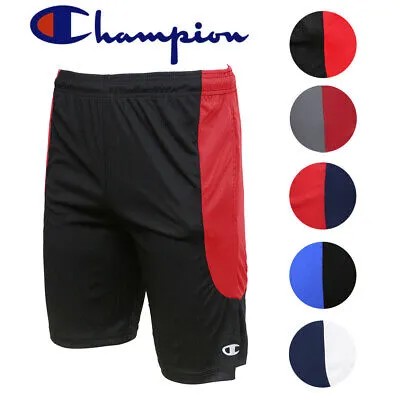 Спортивные шорты Champion Men-#39;s Atheltic Apparel CHD77 с цветными блокировками и двумя карманами