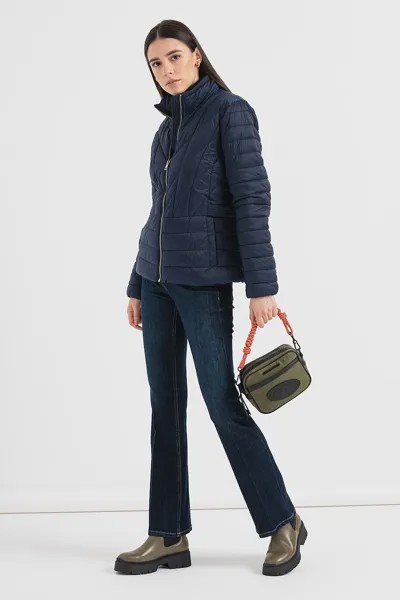 Стеганая зимняя куртка на молнии Esprit, синий