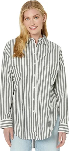 Рубашка Sanctuary Poplin Tunic Dress, цвет Optic Stripe