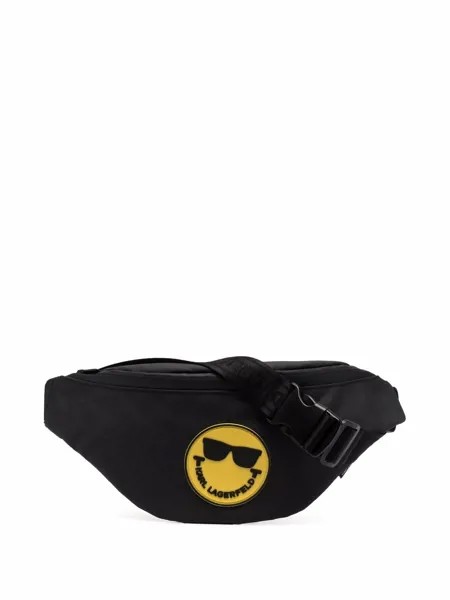 Karl Lagerfeld Kids Smiley-charm belt bag