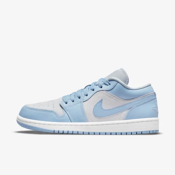 Jordan 1 Low Football Grey Aluminium DC0774-050 WMNS Shoes Кроссовки