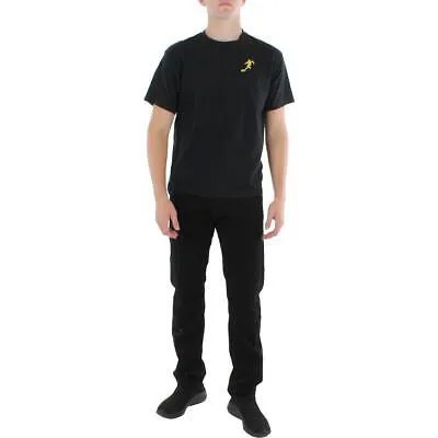 Мужская черная хлопковая футбольная футболка Nike, пуловер Athletic S BHFO 5111
