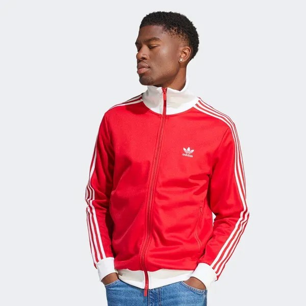 Спортивная куртка adicolor Beckenbauer adidas Originals, цвет better scarlet/white