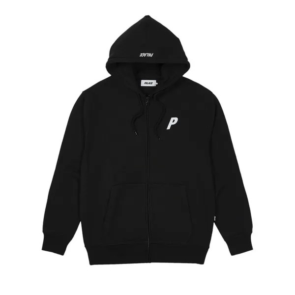 Толстовка Palace Felt P Zip 'Black', черный