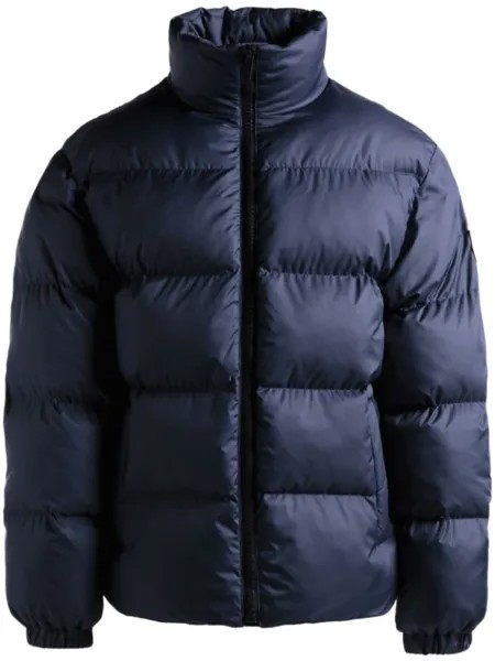 Bally куртка с воротником-воронкой, синий