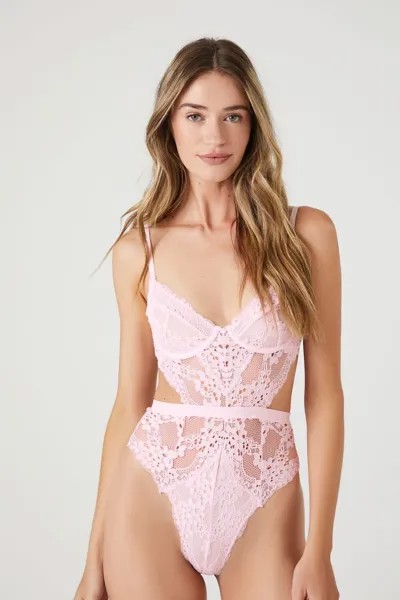Боди из прозрачного кружевного нижнего белья Forever 21