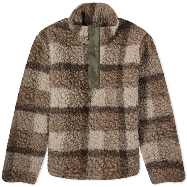 Куртка Café Mountain Campside Snap Fleece, цвет Earth Check