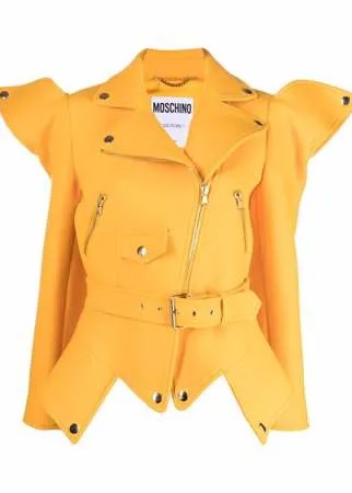 Moschino байкерская куртка Couture асимметричного кроя